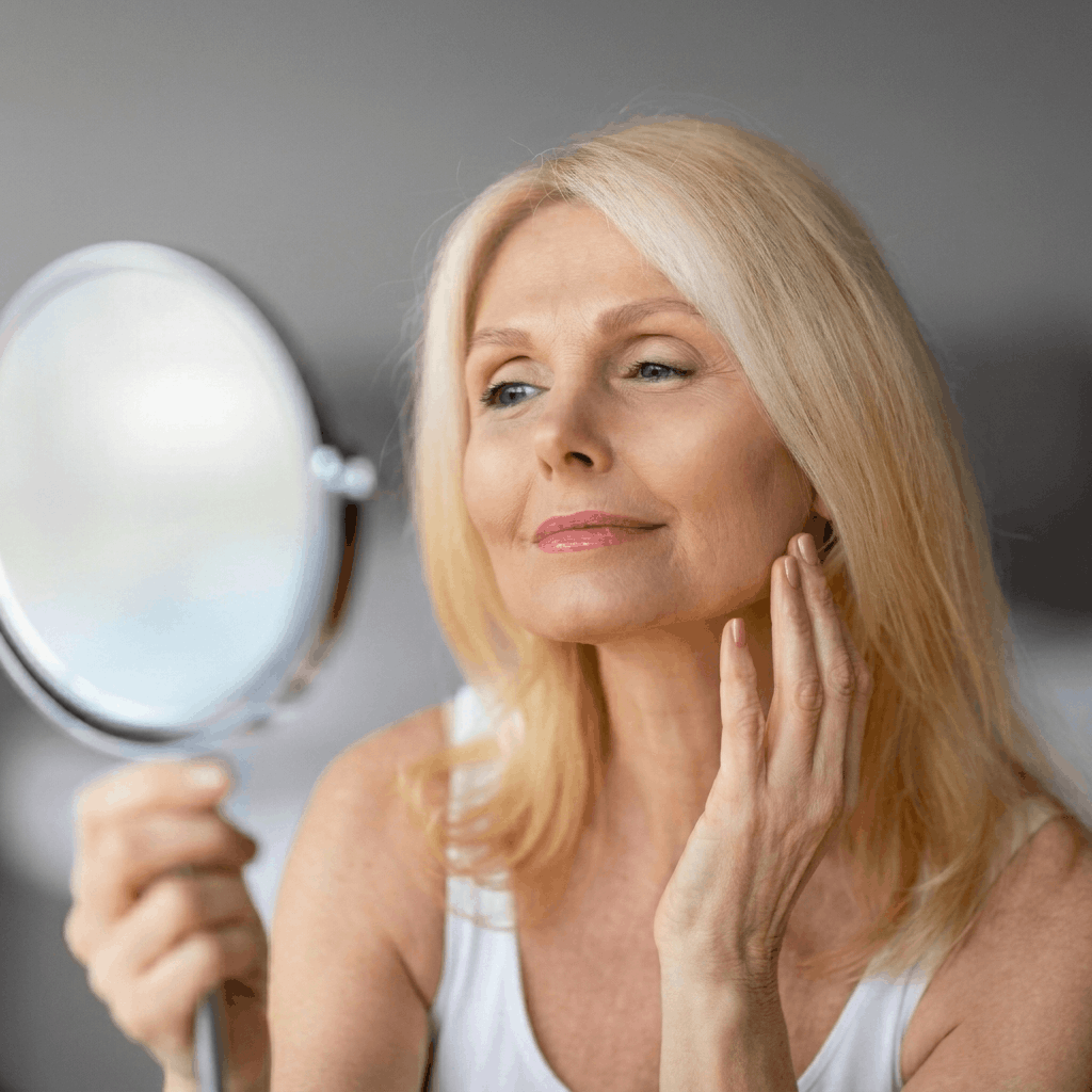 Lifted and firmer skin